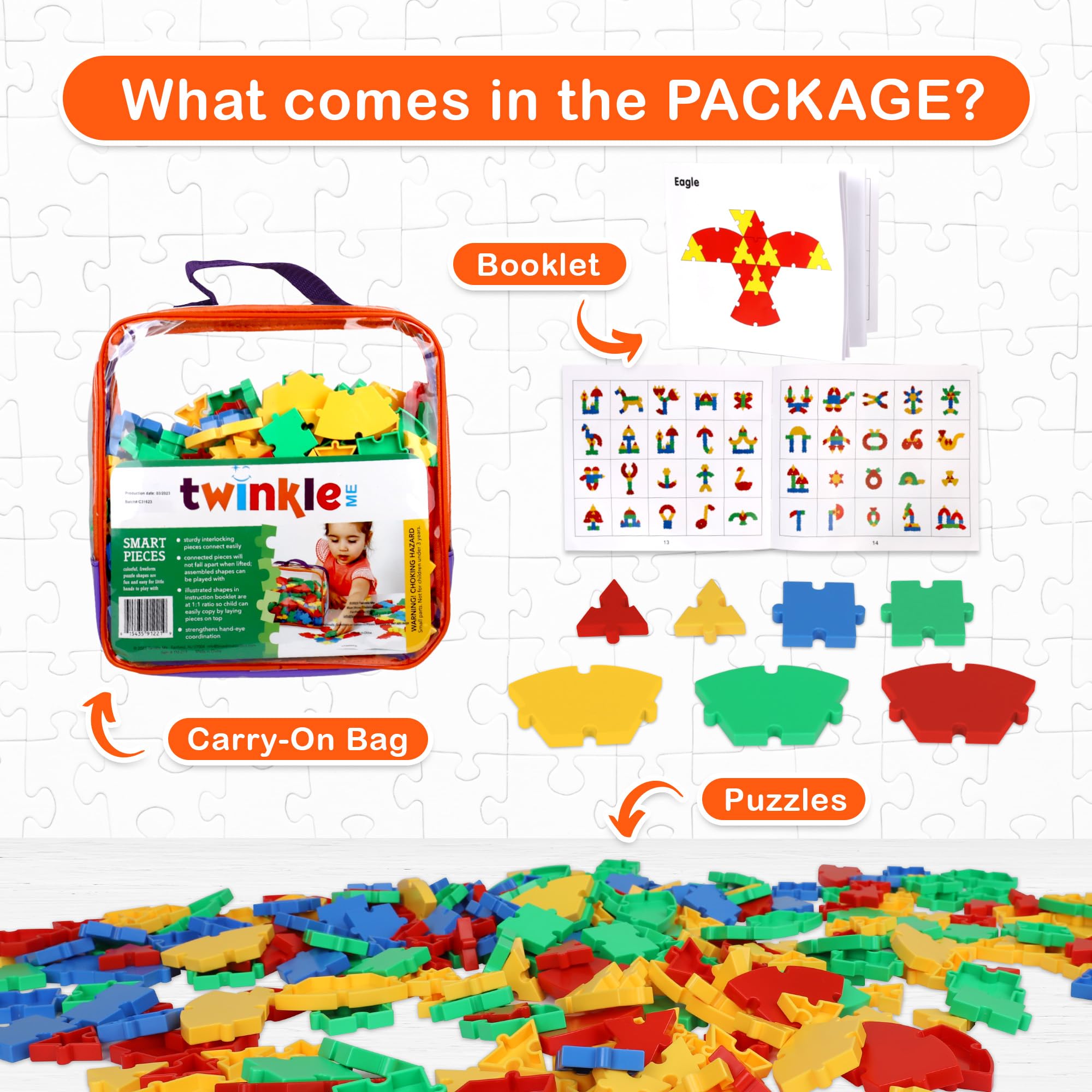 Amazon.com: Twinkle Me Interlocking Puzzle Toy | Big Pieces |Great